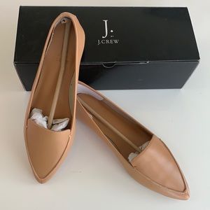 J. Crew Edie Loafer Nude Flats Pointed 8.5